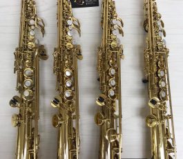 Vintage Yamaha YSS-62 Soprano saxophones (Purple logo). Danh Do’s collection.